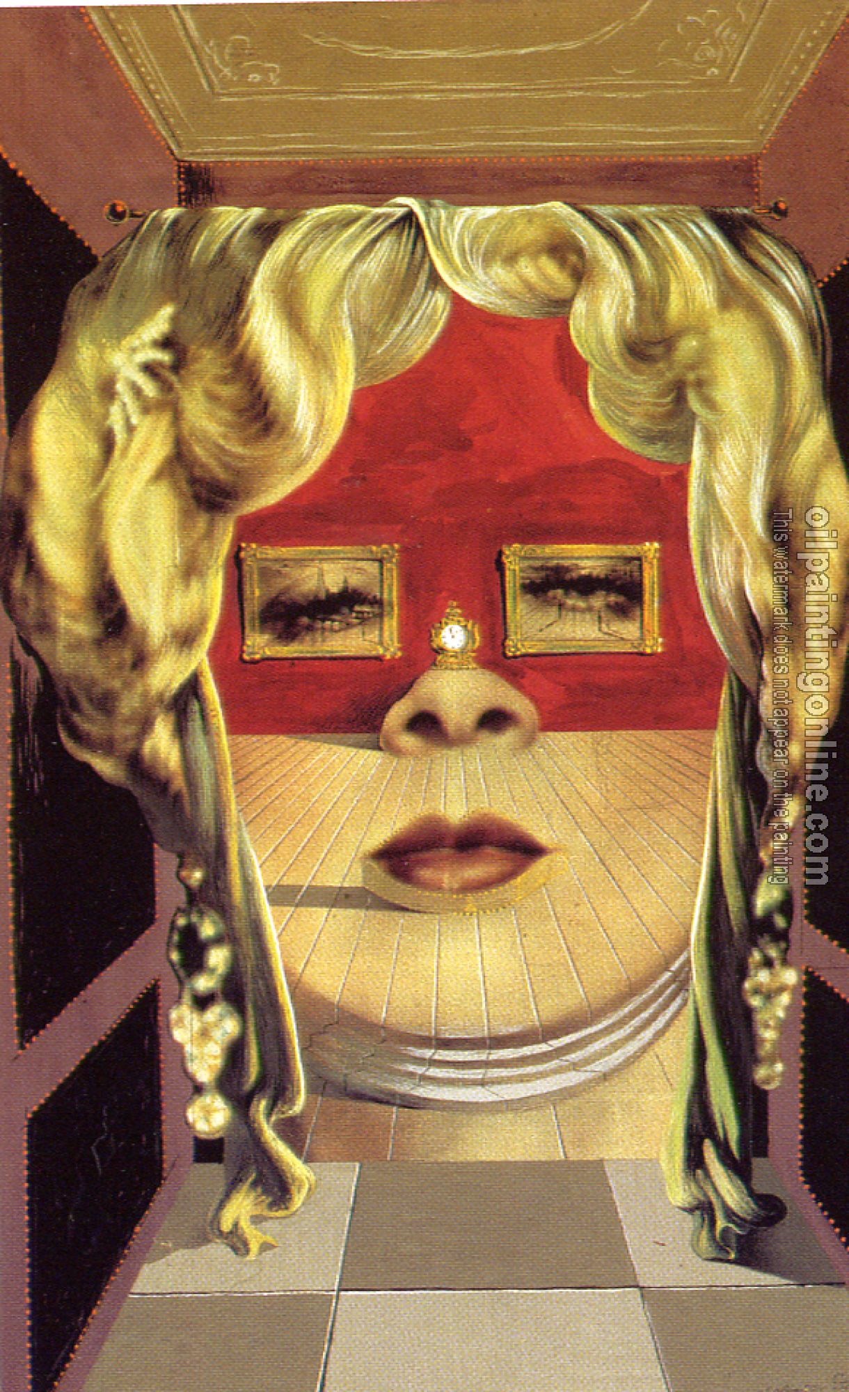 Dali, Salvador - Mae West's Face which May Be Used as a Surrealist Apartment